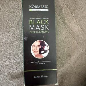 Kormesic Black Mask - Activated Bamboo Charcoal